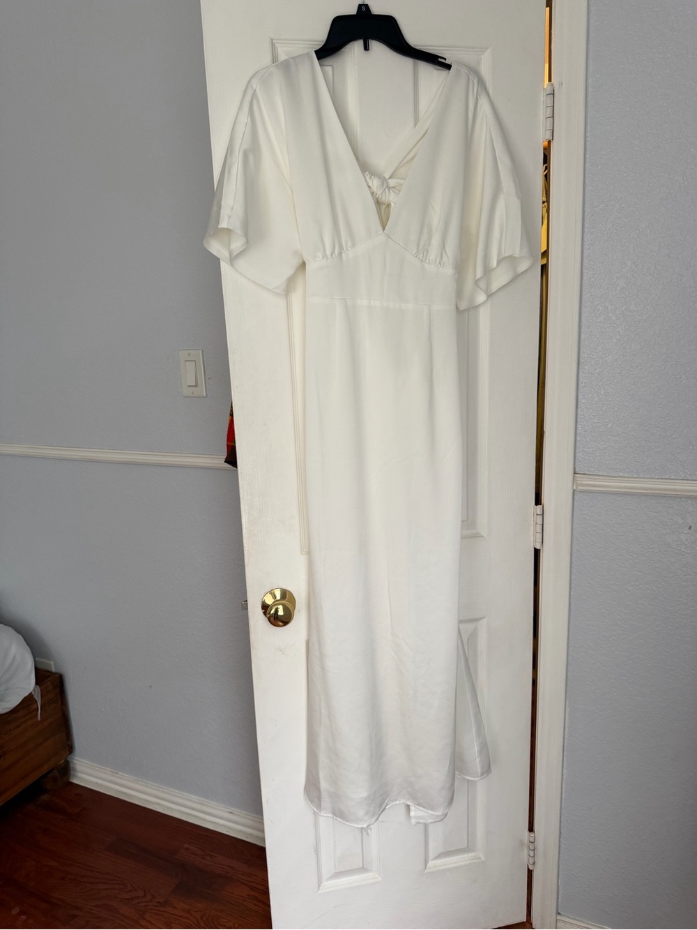 RIHOAS White Satin Dress Top